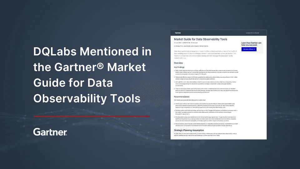 Gartner Market Guide for Data Observability 2024