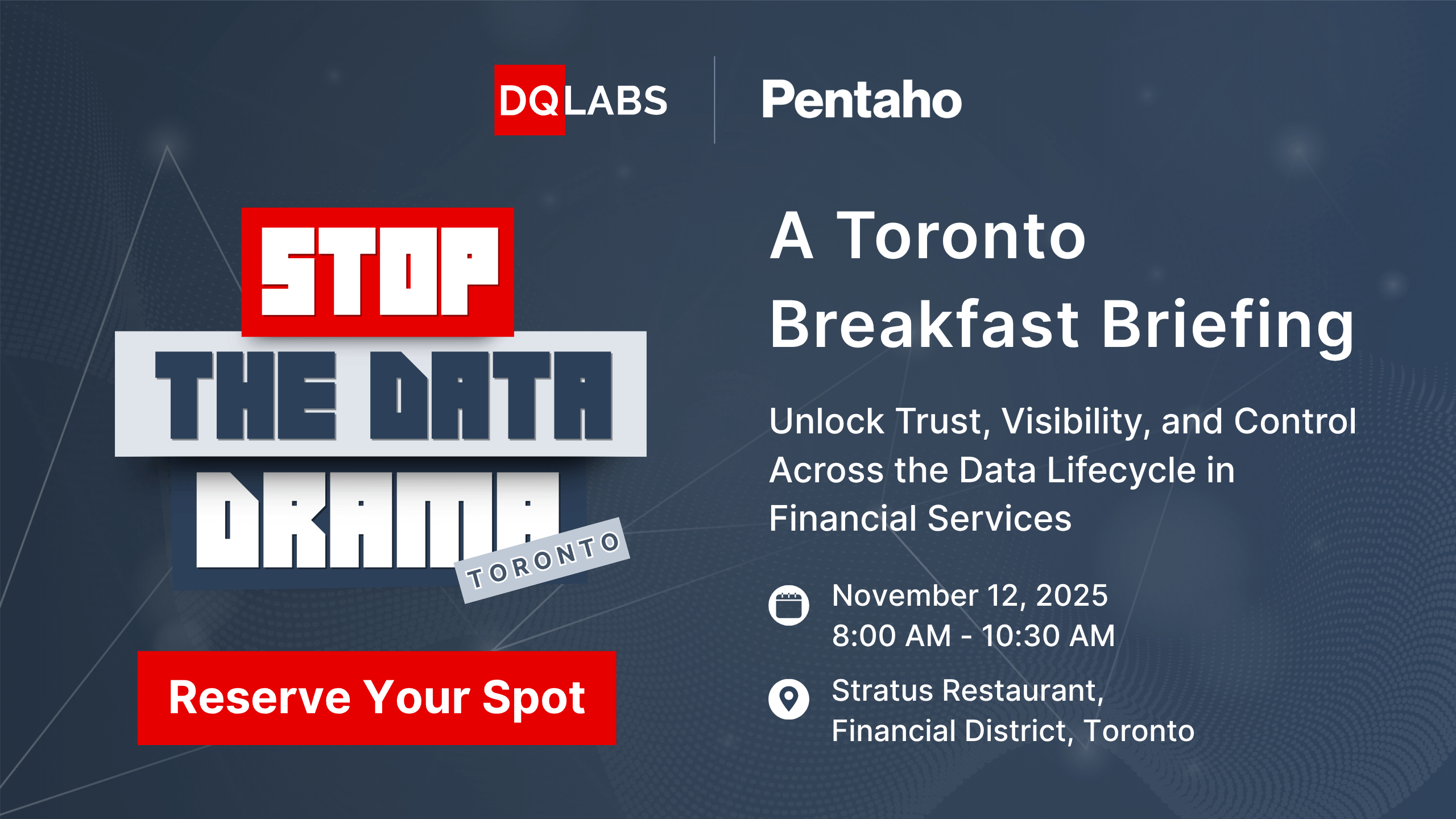 Stop the Data Drama Toronto 2025
